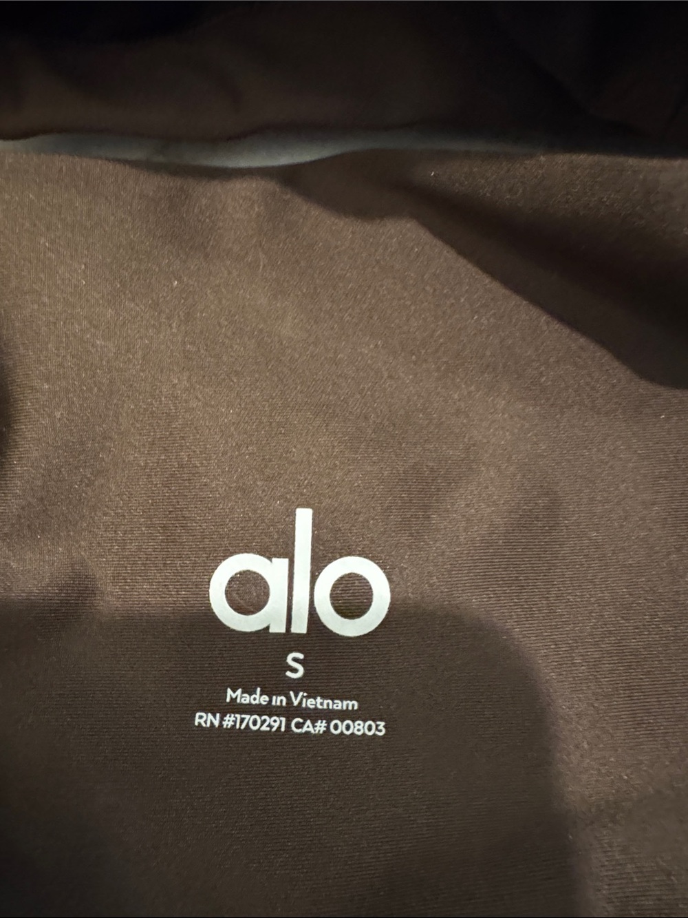 ALO Yoga Brown Leggings and Strappy Sports Bra Set - Picture 2 of 4